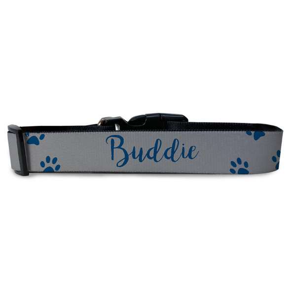 Gray/Navy Paw Prints Pet Collar Gray/Navy Paw Prints Pet Collar