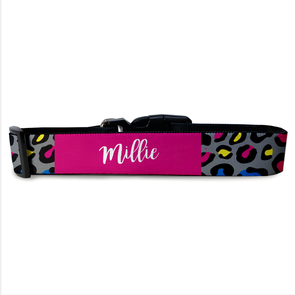 Neon Leopard Pet Collar Neon Leopard Pet Collar
