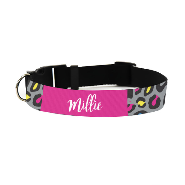 Neon Leopard Pet Collar Neon Leopard Pet Collar
