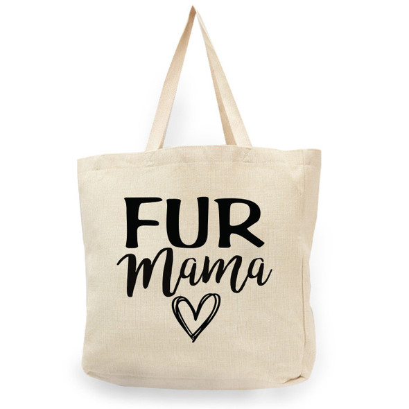 Fur Heart Natural Shopper Tote Fur Heart Natural Shopper Tote
