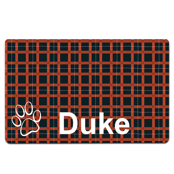 Dark Plaid Pet Mat Dark Plaid Pet Mat