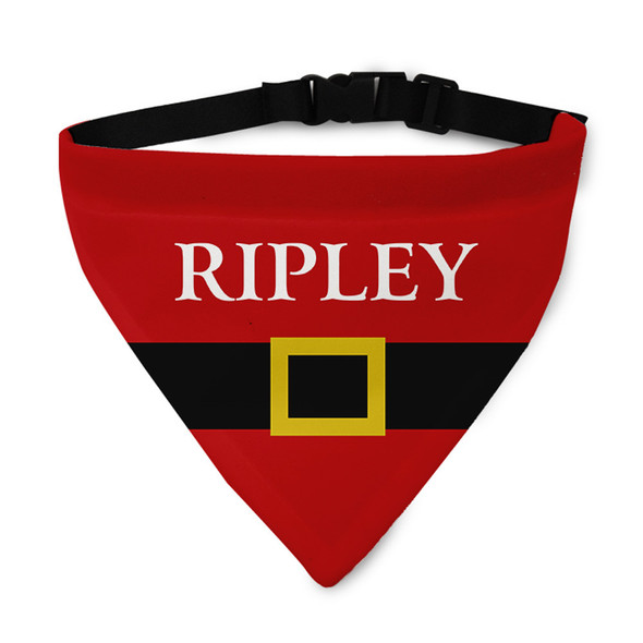 Santa Belt Pet Bandana Collar Santa Belt Pet Bandana Collar