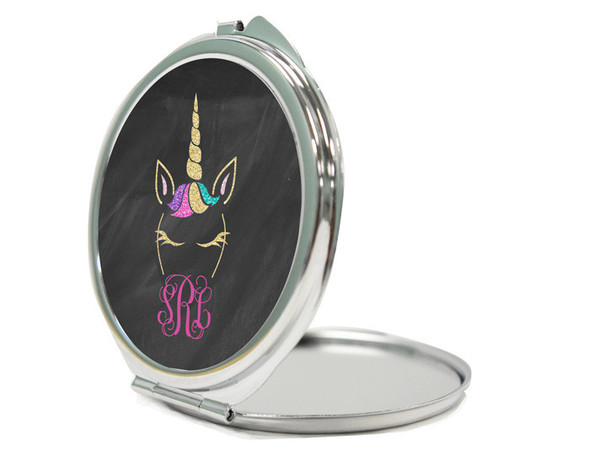 Unicorn Glitter Compact Mirror Unicorn Glitter Compact Mirror
