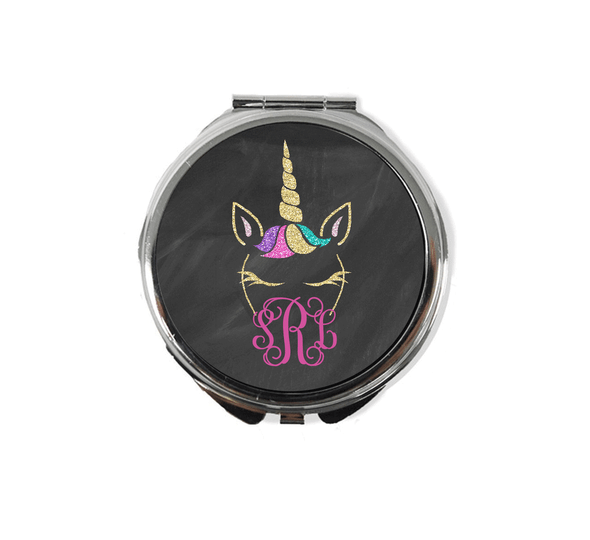 Unicorn Glitter Compact Mirror Unicorn Glitter Compact Mirror