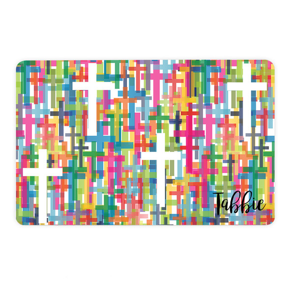 Layered Crosses Pet Mat Layered Crosses Pet Mat