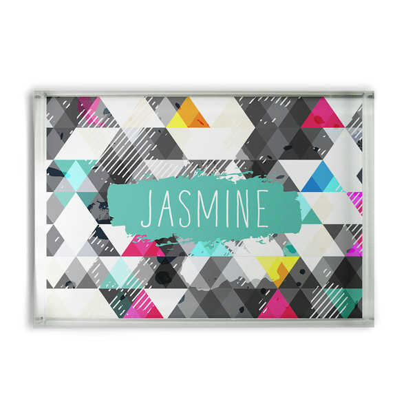 Grunge Triangles Glass Block Grunge Triangles Glass Block