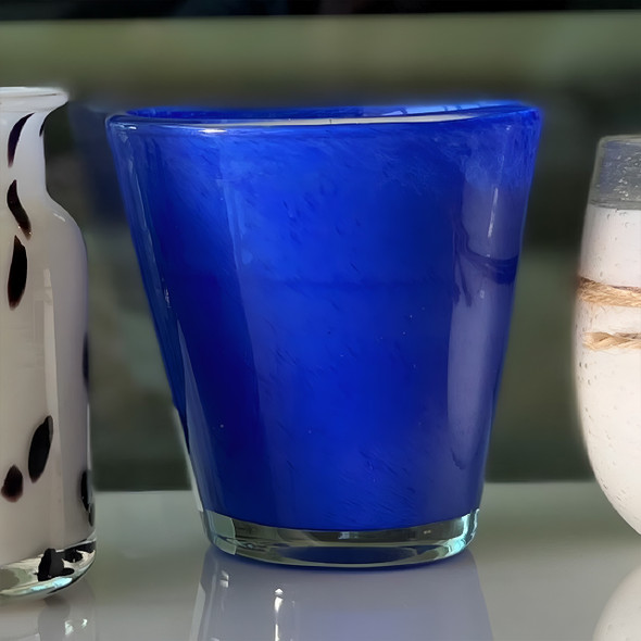 Maui Blue Glass Candle Maui Blue Glass Candle