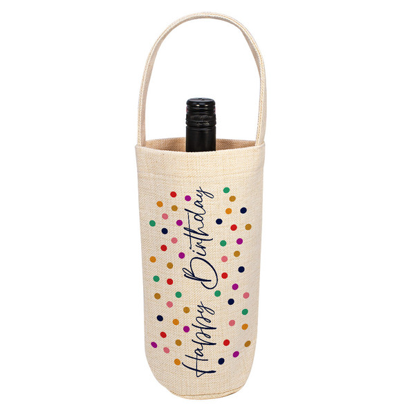 Dottie Sayings Linen Bottle Tote Dottie Sayings Linen Bottle Tote
