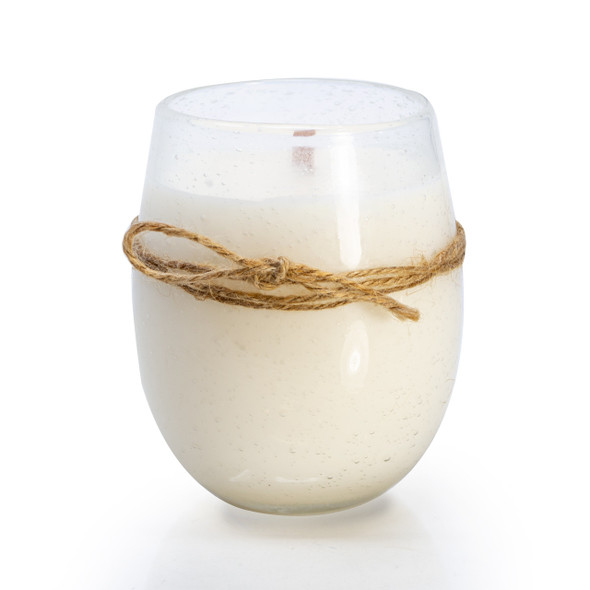 Prosecco & Pear Bubble Glass Stemless Tumbler Candle Prosecco & Pear Bubble Glass Stemless Tumbler Candle