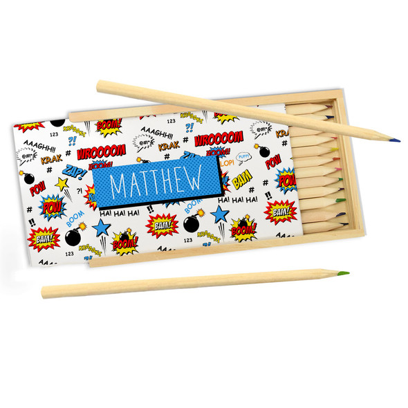 Super Hero Exclamations Pencil Box Super Hero Exclamations Pencil Box