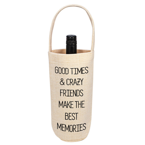 Good Times Linen Bottle Tote Good Times Linen Bottle Tote