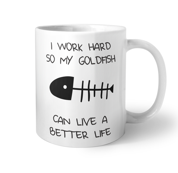 Better Life Goldfish Coffee Mug Better Life Goldfish Coffee Mug