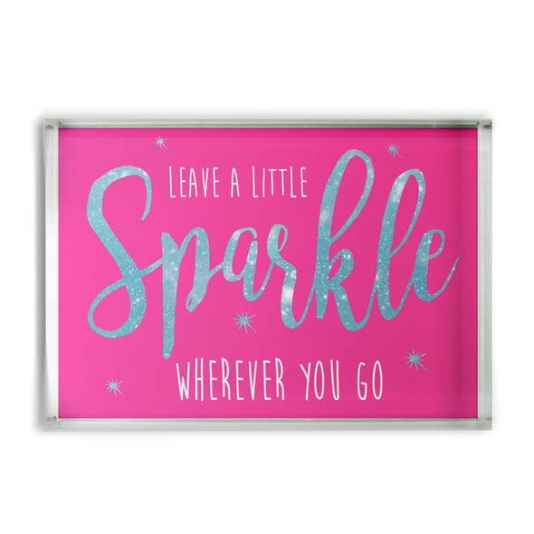 Leave a Little Sparkle Glass Block Leave a Little Sparkle Glass Block