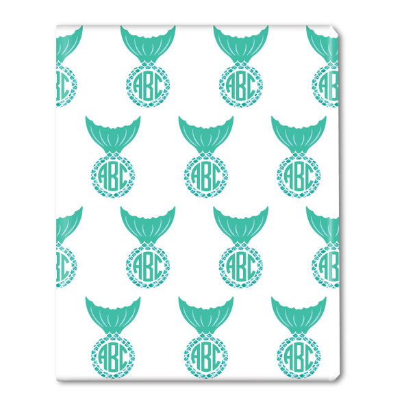 Mermaid Tails Monogram Gift Wrap Mermaid Tails Monogram Gift Wrap