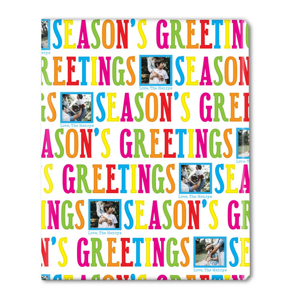 Big Greetings Personalized Gift Wrap-Bright Blue Big Greetings Personalized Gift Wrap-Bright Blue