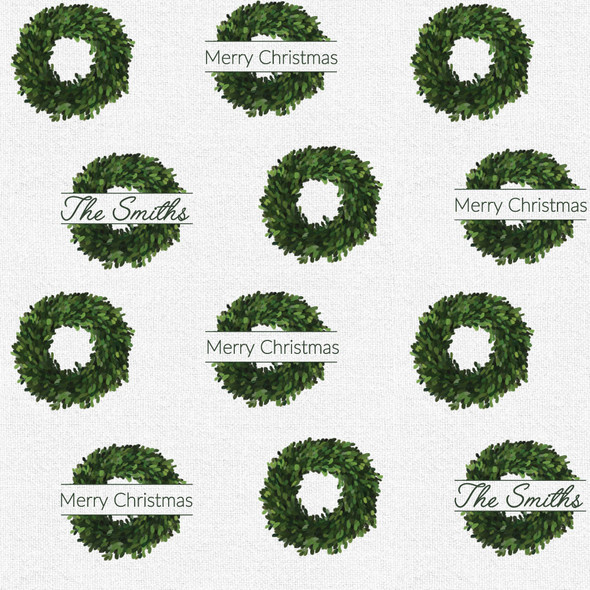 Boxwood Wreaths Personalized Gift Wrap Boxwood Wreaths Personalized Gift Wrap