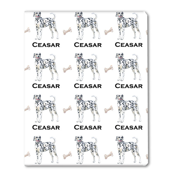 Watercolor Dalmatian Personalized Gift Wrap Watercolor Dalmatian Personalized Gift Wrap