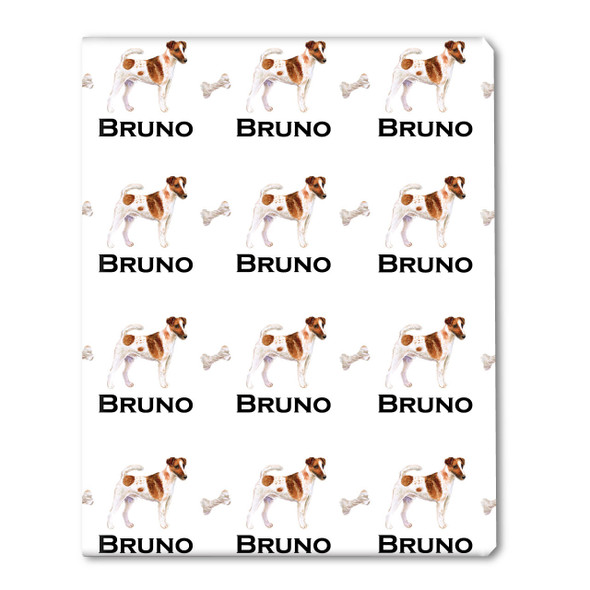 Watercolor Fox Terrier Personalized Gift Wrap Watercolor Fox Terrier Personalized Gift Wrap