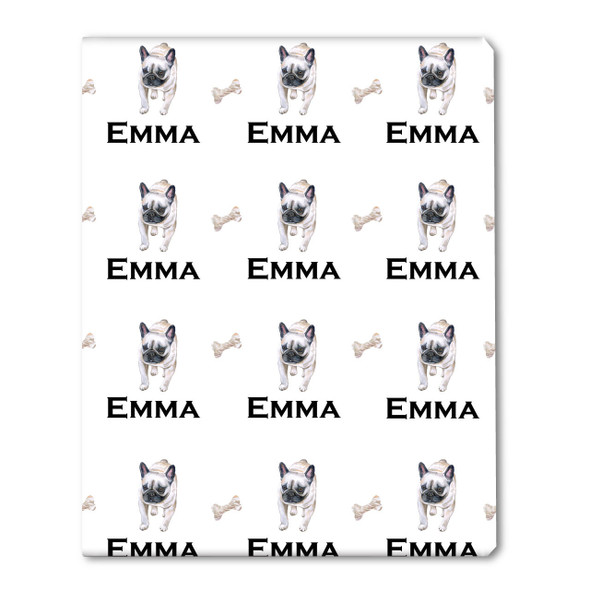 Watercolor French Bulldog Personalized Gift Wrap Watercolor French Bulldog Personalized Gift Wrap