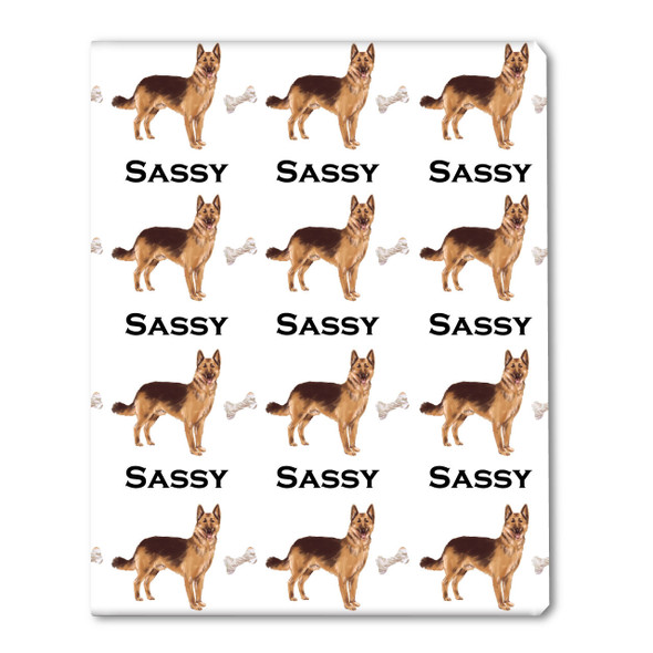 Watercolor German Shepherd Personalized Gift Wrap Watercolor German Shepherd Personalized Gift Wrap
