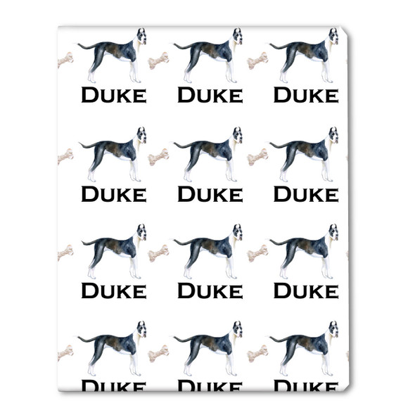 Watercolor Great Dane Personalized Gift Wrap Watercolor Great Dane Personalized Gift Wrap