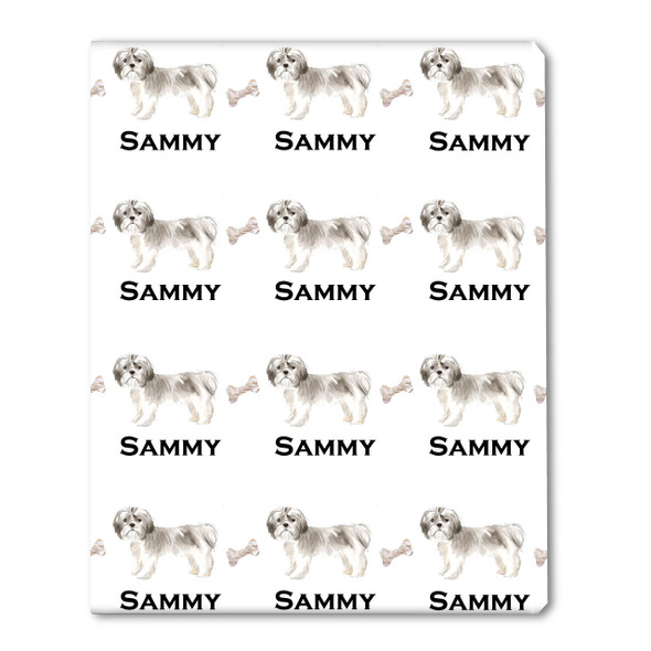Watercolor Shih Tzu Personalized Gift Wrap Watercolor Shih Tzu Personalized Gift Wrap