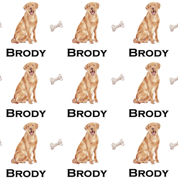Watercolor Yellow Lab Personalized Gift Wrap Watercolor Yellow Lab Personalized Gift Wrap