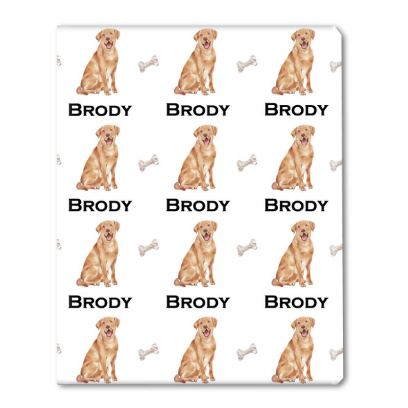 Watercolor Yellow Lab Personalized Gift Wrap Watercolor Yellow Lab Personalized Gift Wrap