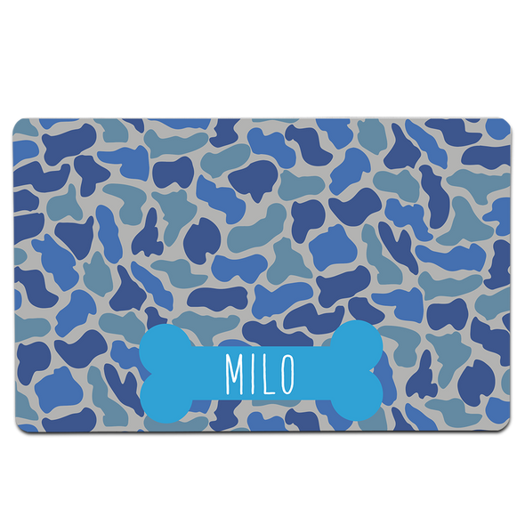 Blue Camo Pet Mat Blue Camo Pet Mat