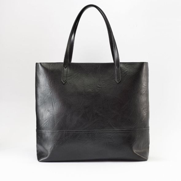 Kendall Carryall Tote- Midnight - Vegan Leather