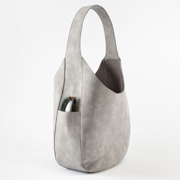 Grey Havana Hobo - Vegan Leather Grey Havana Hobo - Vegan Leather