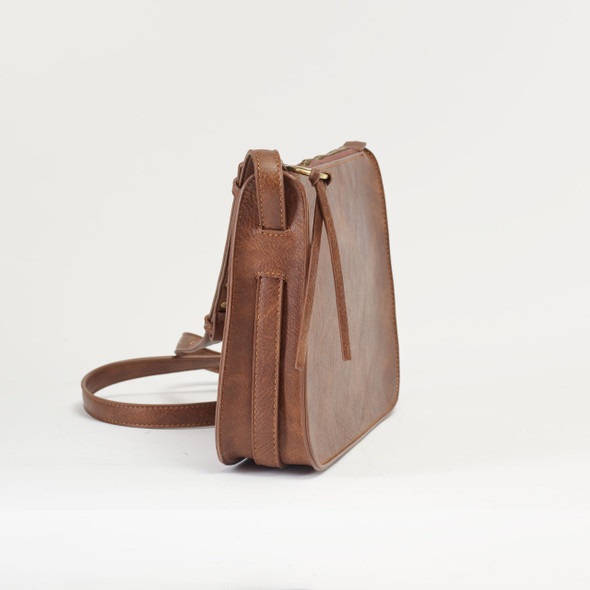 Rowan Crossbody - Brown - Vegan Leather Rowan Crossbody - Brown - Vegan Leather