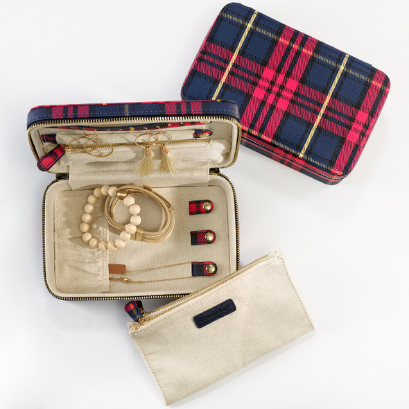 North Plaid Rectangular Organizer - Vegan Leather North Plaid Rectangular Organizer - Vegan Leather