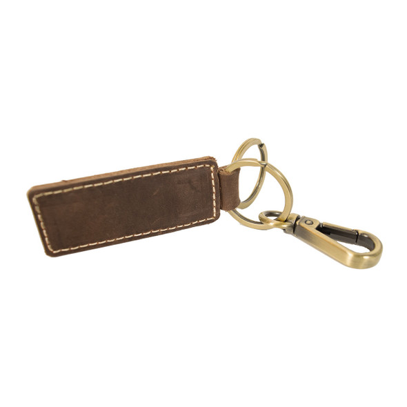 Genuine Leather Key Chain - Dark Brown Genuine Leather Key Chain - Dark Brown
