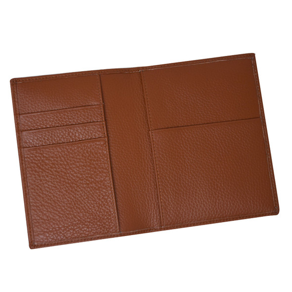 Saddle Genuine Leather Passport Cover Saddle Genuine Leather Passport Cover