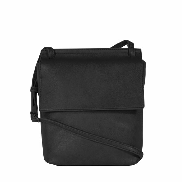 Midnight Front Flap Crossbody - Vegan Leather Midnight Front Flap Crossbody - Vegan Leather
