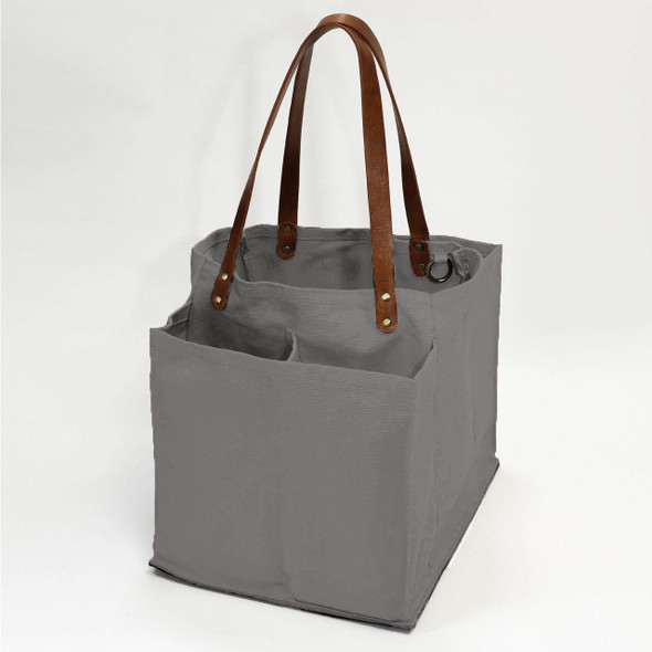 Graphite Canvas Multi-Pocket Ultimate Market Tote Graphite Canvas Multi-Pocket Ultimate Market Tote