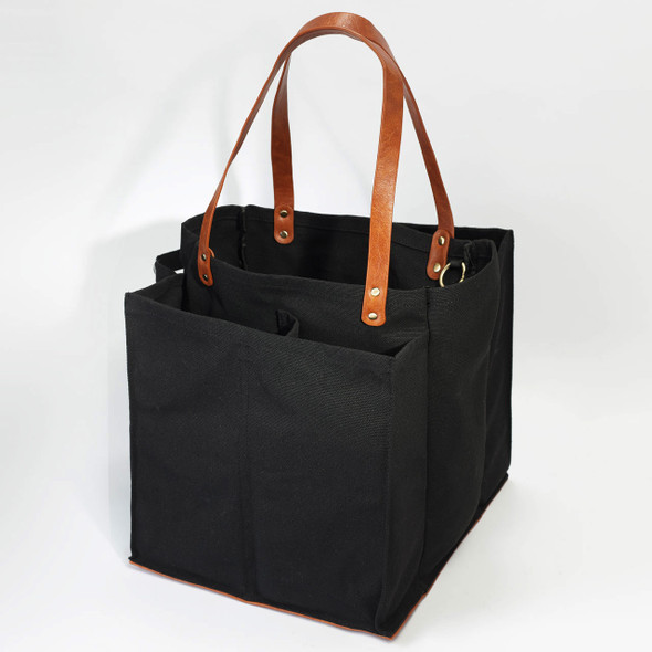 Midnight Canvas Multi-Pocket Ultimate Market Tote