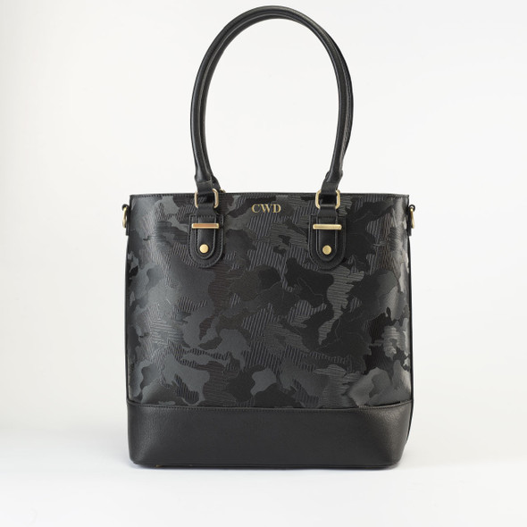 Midnight Camo Claire Tote - Vegan Leather - Stamped Midnight Camo Claire Tote - Vegan Leather - Stamped