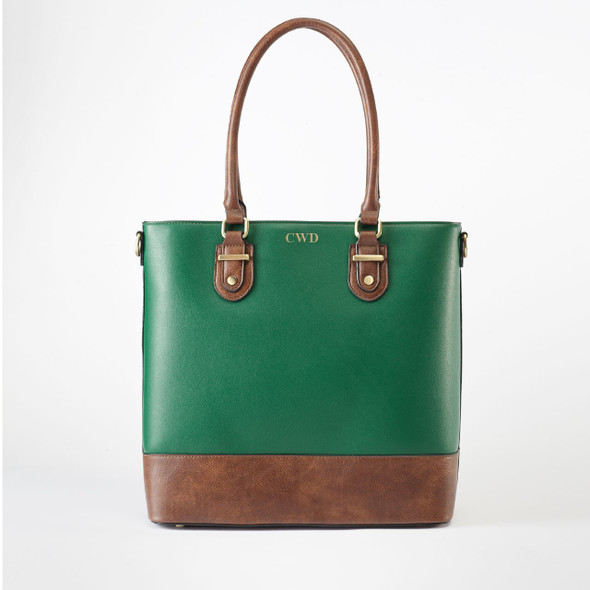 Evergreen Claire Tote - Vegan Leather - Stamped Evergreen Claire Tote - Vegan Leather - Stamped
