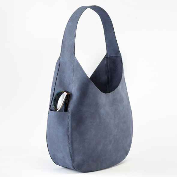 Indigo Havana Hobo - Vegan Leather - Embroidered Indigo Havana Hobo - Vegan Leather - Embroidered