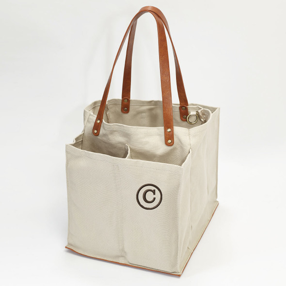 Greystone Canvas Multi-Pocket Ultimate Market Tote-Embroidered Greystone Canvas Multi-Pocket Ultimate Market Tote-Embroidered