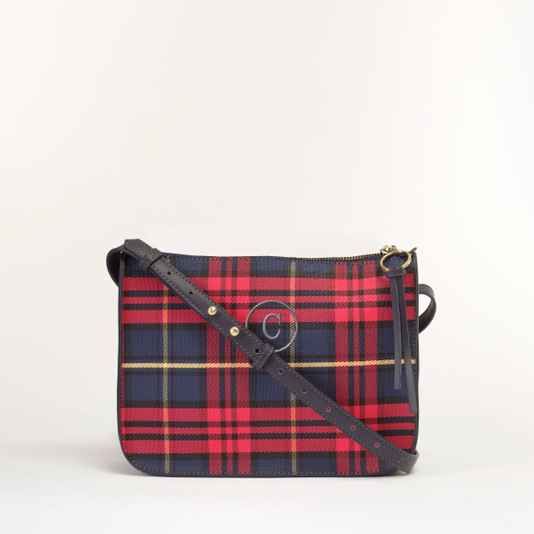 Rowan Crossbody- North Plaid - Vegan Leather - Embroidered Rowan Crossbody- North Plaid - Vegan Leather - Embroidered