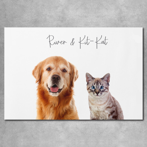 Canvas Wall Print with Text- 24" x 36" 2 Photo Canvas Wall Print with Text- 24" x 36" 2 Photo