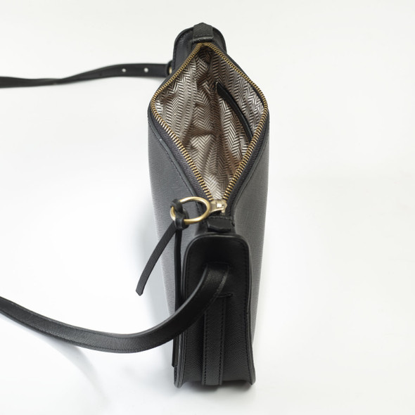 Midnight Rowan Crossbody - Vegan Leather - Stamped Midnight Rowan Crossbody - Vegan Leather - Stamped