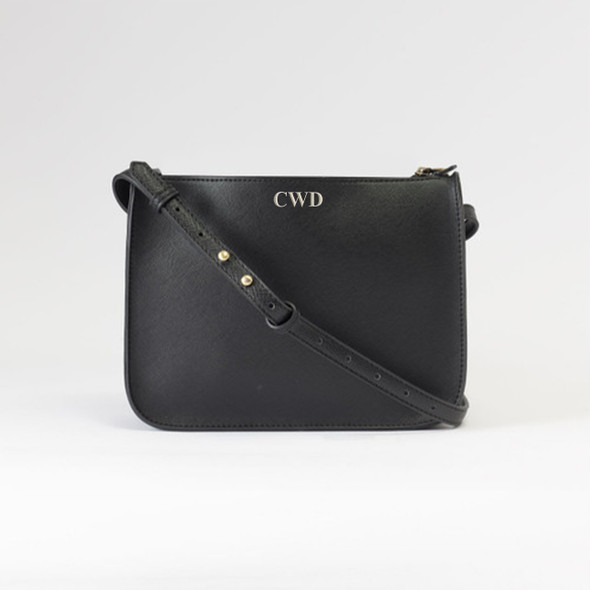 Midnight Rowan Crossbody - Vegan Leather - Stamped Midnight Rowan Crossbody - Vegan Leather - Stamped