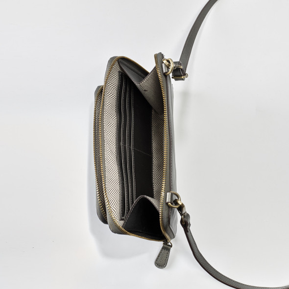 Wren Convertible Wristlet- Midnight Black - Vegan Leather - Embroidered Wren Convertible Wristlet- Midnight Black - Vegan Leather - Embroidered