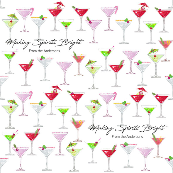 Making Spirits Bright Personalized Gift Wrap Making Spirits Bright Personalized Gift Wrap