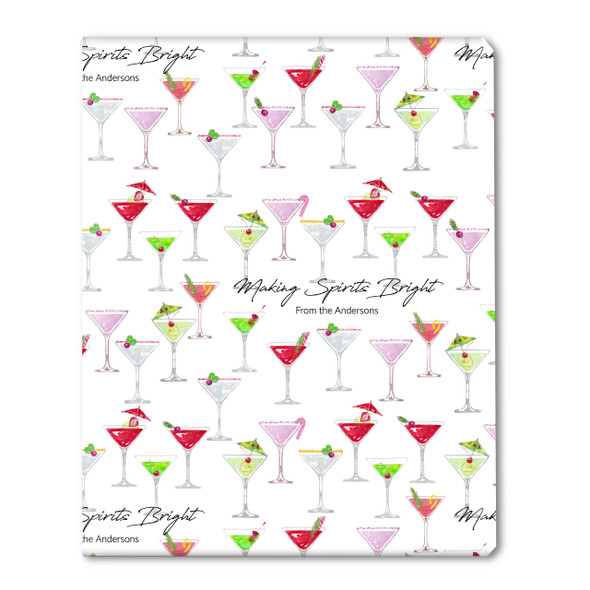Making Spirits Bright Personalized Gift Wrap Making Spirits Bright Personalized Gift Wrap