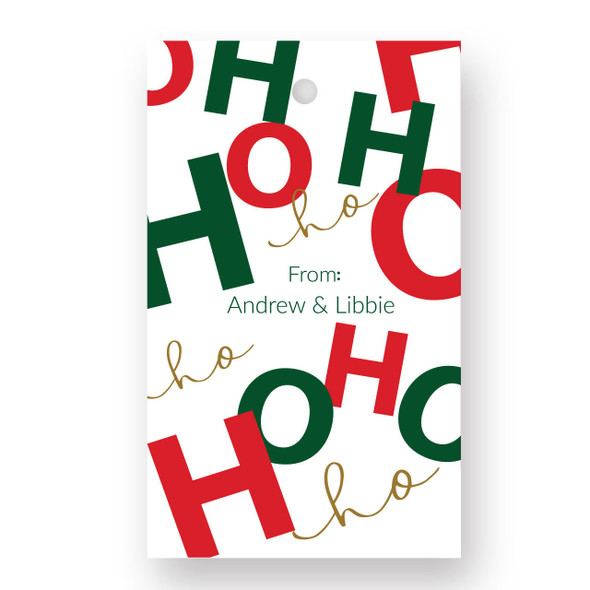 White HoHoHo Gift Tags- Set of 41 - Pearl White HoHoHo Gift Tags- Set of 41 - Pearl